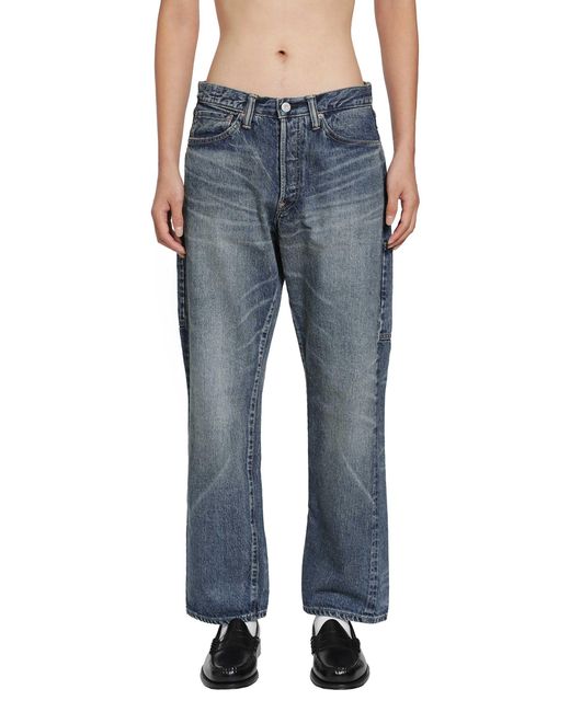 Human Made Blue Straight Denim Pants for men