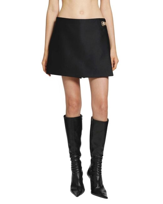 Balenciaga Black Mini Tailored Skort