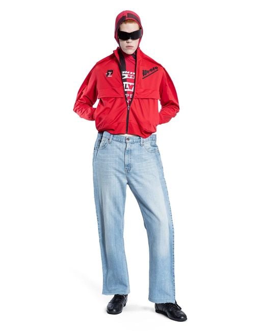 PROTOTYPES Red Umbro Collaboration Cropped Track Jacket for men