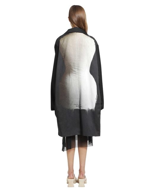 IA London Black Honiton Oversized Coat