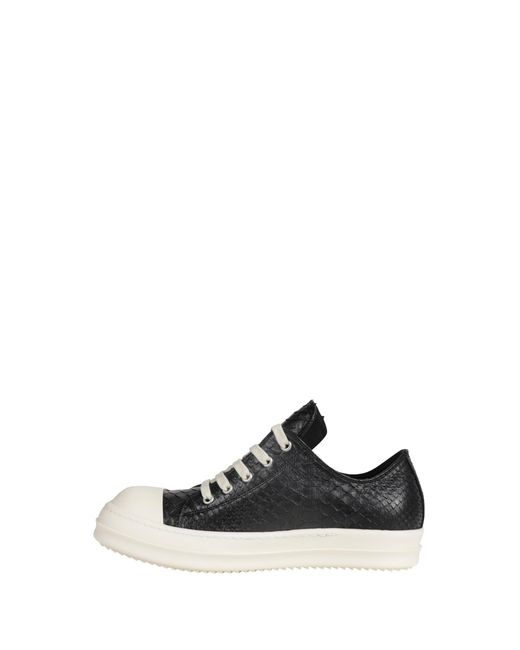 Rick Owens Black Temple Low Sneaks for men