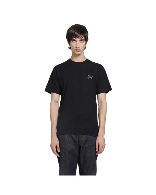 Burberry Black Knight Cotton T-Shirt for men