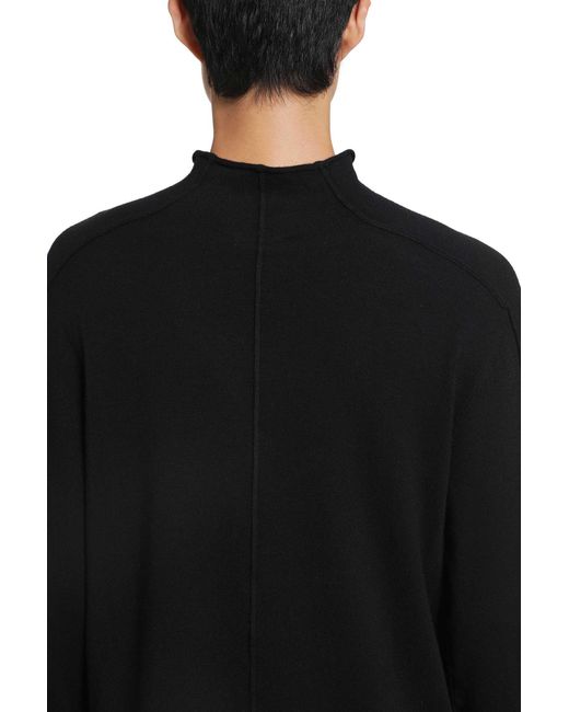 Thom Krom Black Knit Cashmere-Blend Sweater for men