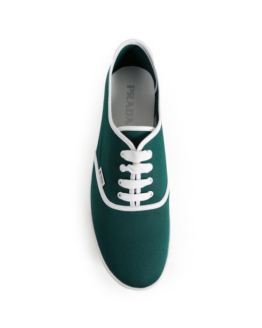 Prada Green Drill Sneakers for men