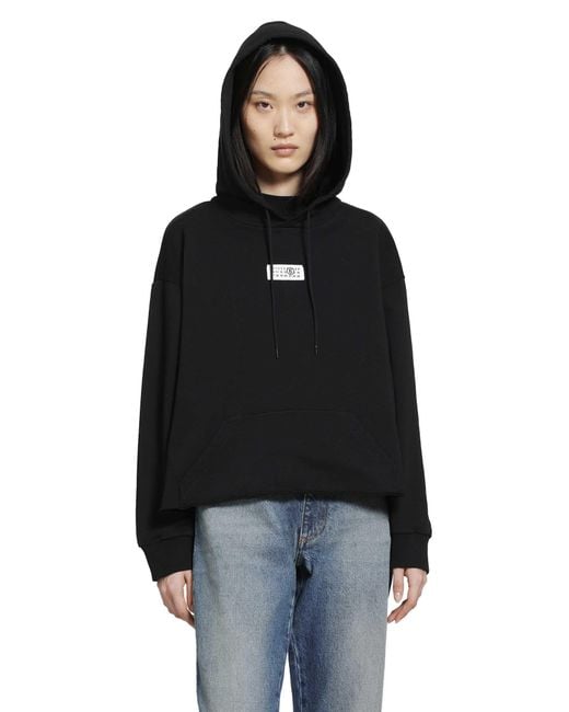 MM6 by Maison Margiela Black Signature Numeric Hoodie