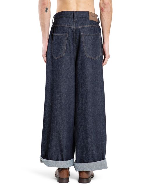 Uma Wang Blue Jeans A Zampa for men