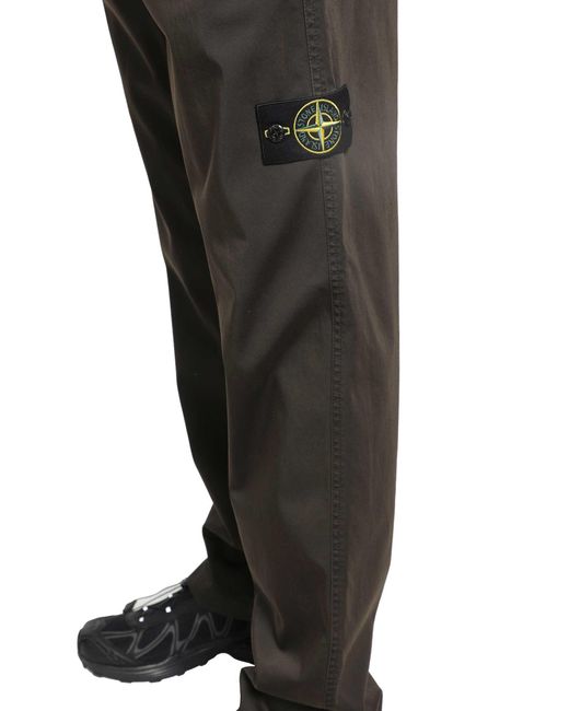 Stone Island Gray 3100012 Stretch Organic Cotton Satin for men