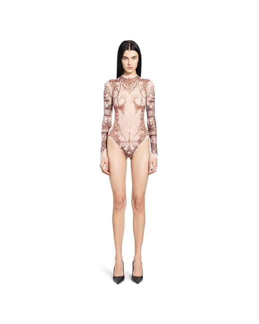 Dilara Findikoglu Pink Tattoo Bodysuit