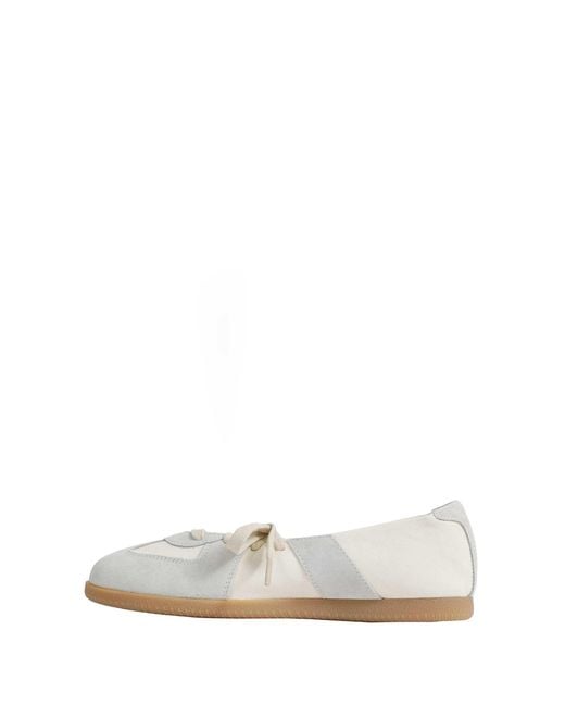 Maison Margiela White Replica Soft Laced Ballet Flats