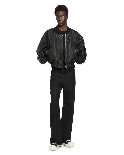 Rick Owens Black Temple Secchia Flight Jacket for men