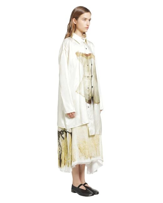 IA London Metallic Unbalanced Silk Shirt