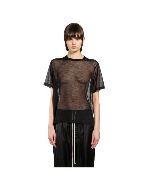 Rick Owens Black Temple Brad T-Shirt