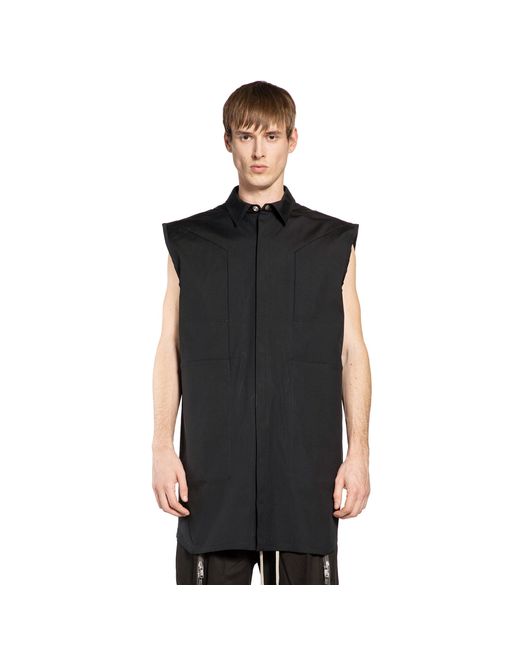 Rick Owens Black Temple Jumbo Sl Outshirt for men