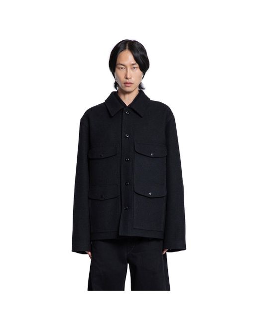 Lemaire Utility Jacket in Black for Men | Lyst UK