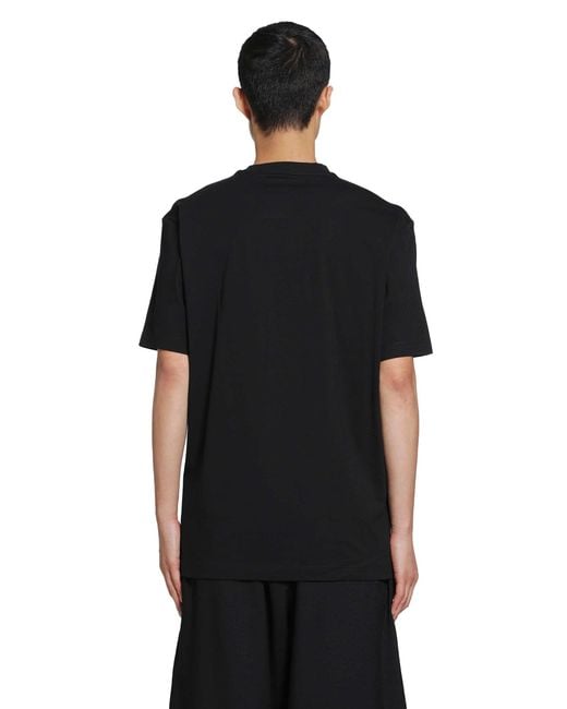 Y-3 Black Liquid Logo T-Shirt for men
