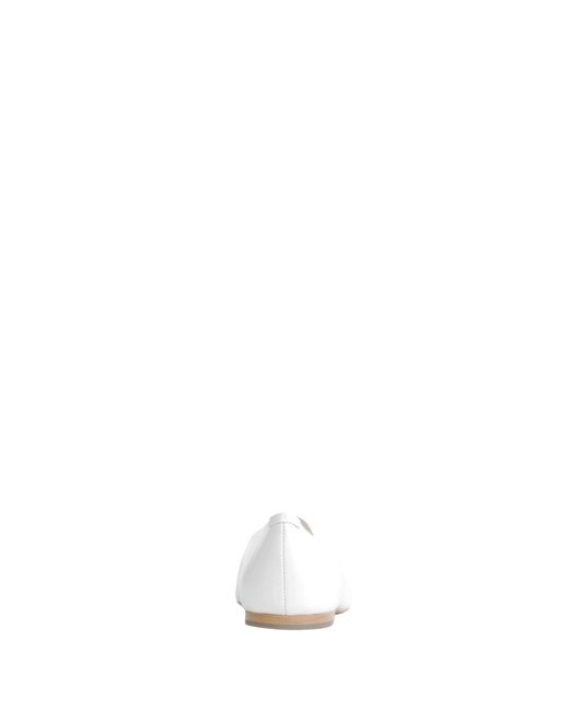 Jil Sander White Elyss Ballerina