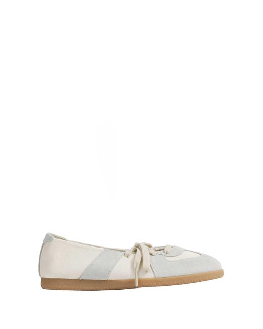 Maison Margiela White Replica Soft Laced Ballet Flats