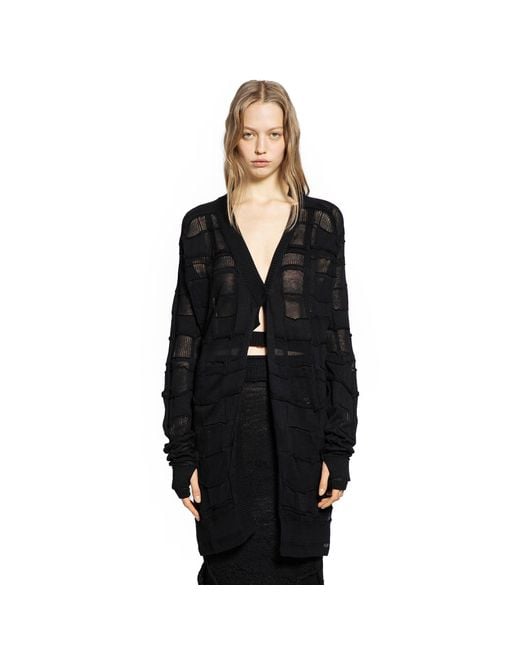Halo Black Checked Cardigan