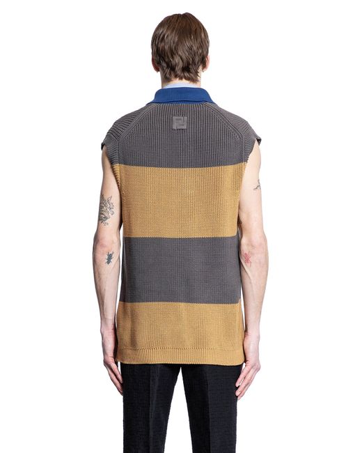 Fendi Gray Vests for men