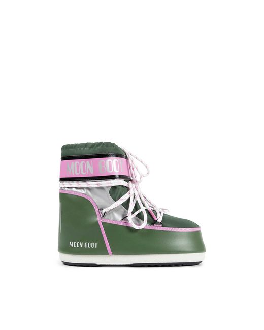Moon Boot Green Icon Low Space Racing Boots for men