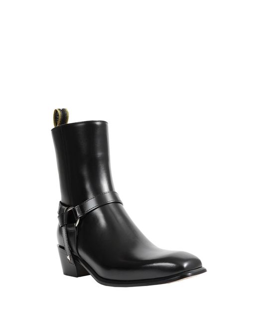 Fendi Black Double O Ankle Boots