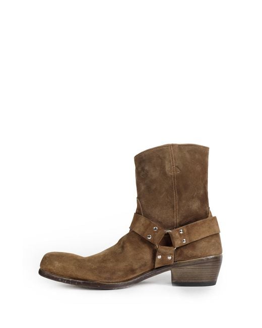 Premiata Brown Suede Ankle Boots for men
