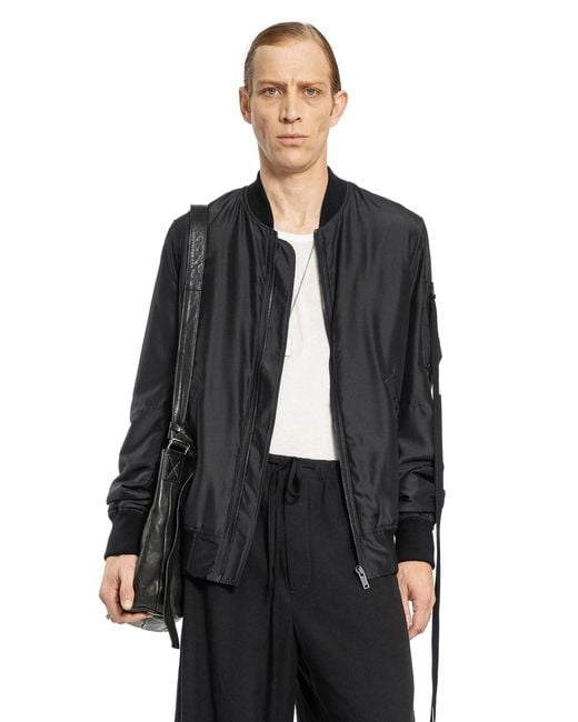 Ann Demeulemeester Black Technical Habotay for men