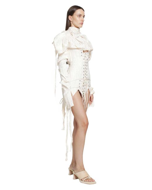 DREAMING ELI White The Royal Daughter Triple Corset Dress