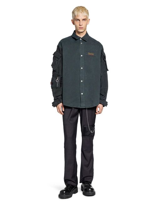Martine Rose Blue Bootcut Wallet Trousers for men