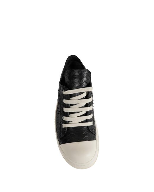 Rick Owens Black Temple Low Sneaks for men