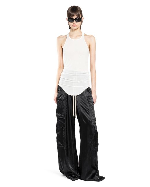 Rick Owens White Temple Basic Rib Tank