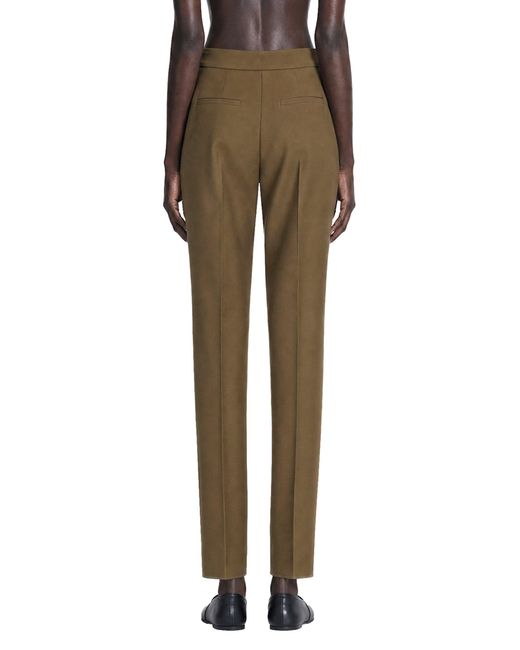 Max Mara Green Stretch Cotton Trousers