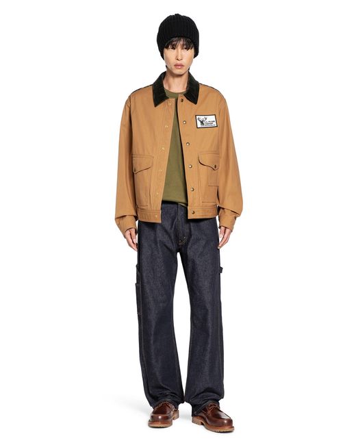 Junya Watanabe Blue Paneled Straight Jeans for men