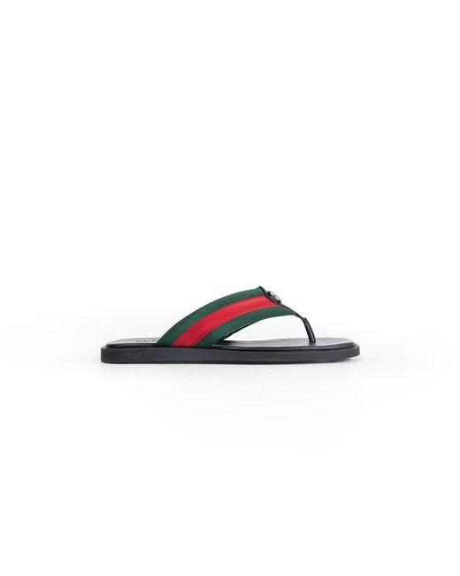 Gucci Blue Thong Sandal With Interlocking G for men