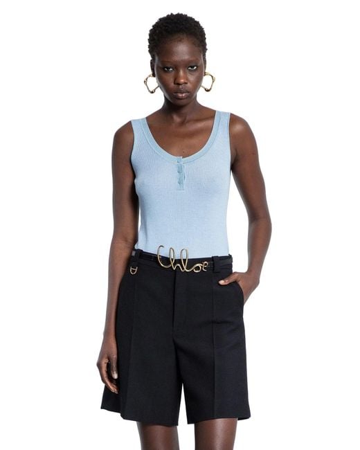 Chloé Blue Tank Top