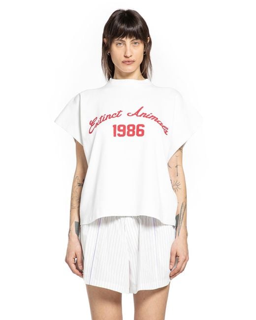 Ssheena White Sheena Extinct Animals T-Shirt