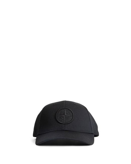 Stone Island Black 9100013 Cotton Reps for men
