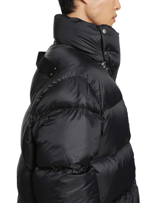 Rick Owens Black Tower Turtle Coat for men