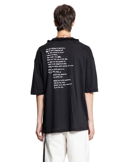 Ann Demeulemeester Black Danvald High Comfort T-Shirt for men