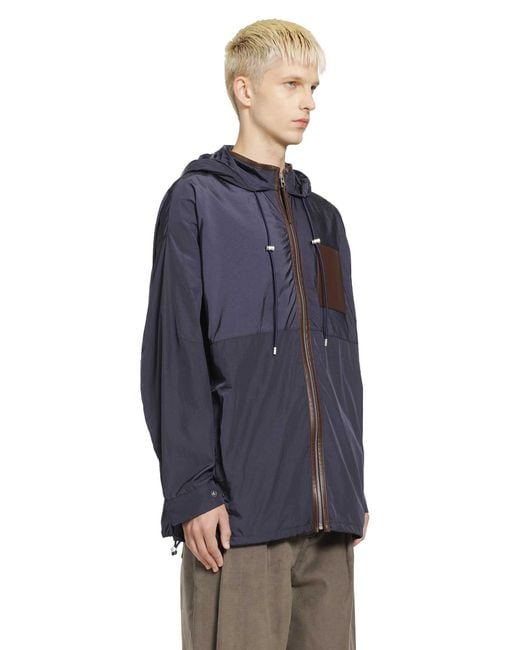 Loewe Blue Hooded Jacket for men