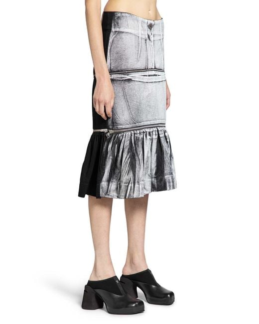 VAQUERA Multicolor Painted Workwear Skirt