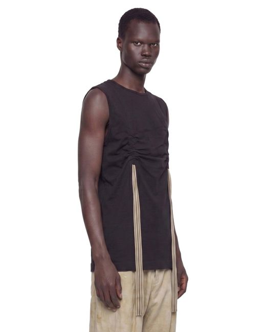 Ziggy Chen Blue Ribbon Strap Sleeveless Top for men