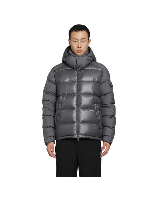Moncler Gray Maya Short Down Jacket for men