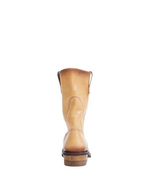 Miu Miu Natural Foule Leather Boots