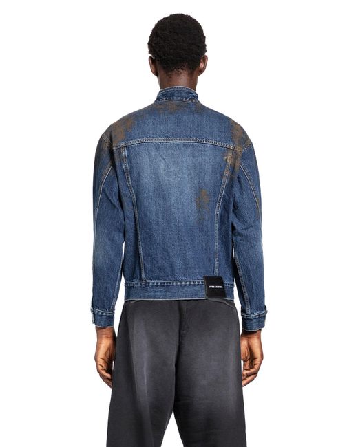 JORDANLUCA Blue Liquidity Jacket for men