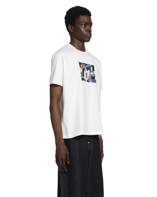 Junya Watanabe White The Face Tricky And Martina T-Shirt for men