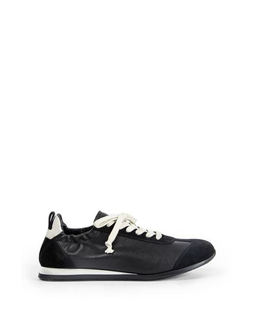 Uma Wang Black Lace-Up Sneakers