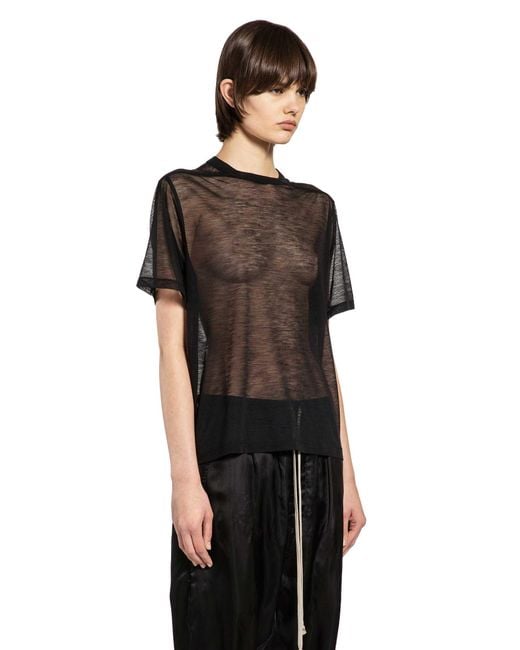 Rick Owens Black Temple Brad T-Shirt