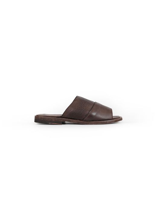 Ziggy Chen Brown Leather Sandals for men