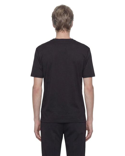 Emporio Armani Black Eagle Embroidery T-Shirt for men